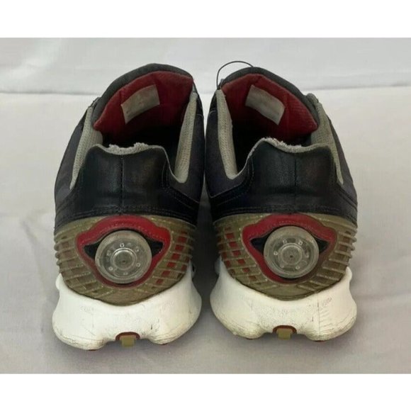 FootJoy Mens Golf Shoes Hyperflex FTF 2.0 Black And Red Size 12 Spiked Shoes - Picture 4 of 12